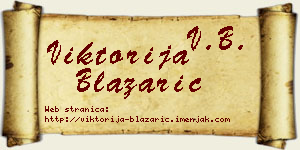 Viktorija Blažarić vizit kartica